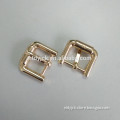 golden metal shoe buckle parts for wholesale